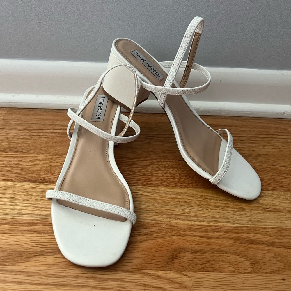 COPY - Steve Madden White Sandal Heel